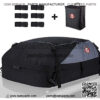 Car Roof Bag & Rooftop Cargo Carrier ?C 15 Cubic Feet Heavy Duty Bag, Waterproof Excellent Military Quality Rooftop Car Bag - Fits All Cars with/Without Rack + 6 Reinforced Straps & Storage Bag