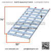 Aluminum Tri-Fold Ramp with Treads (1pk) ?C Easily and Safely Load and Unload Push Mowers, Garden Tillers, ATVs and More, 1,500 lb. Capacity, 50?? W x 76?? L - Image 4