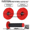 2pcs 7/8" Universal Motorcycle Hand Bar Grips Pillow Grip Anti-Slip Rubber Racing Grip for Dirt Bike Motocross CR80R/85R, CRF150R, CR125R/250R, CRF450R??Red?? - Image 5