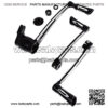 Front & Rear Floorboard Foot peg Brake Arm Kit Shift Peg Fit for Harley Touring FLT FLH 2008-2013 - Image 3