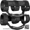 Roll Bar Grab Handle Grips Set for Jeep, UTV, & ATV - Strap Fits 1 1/2 to 3 Inch Bars - Pack of 2, Black