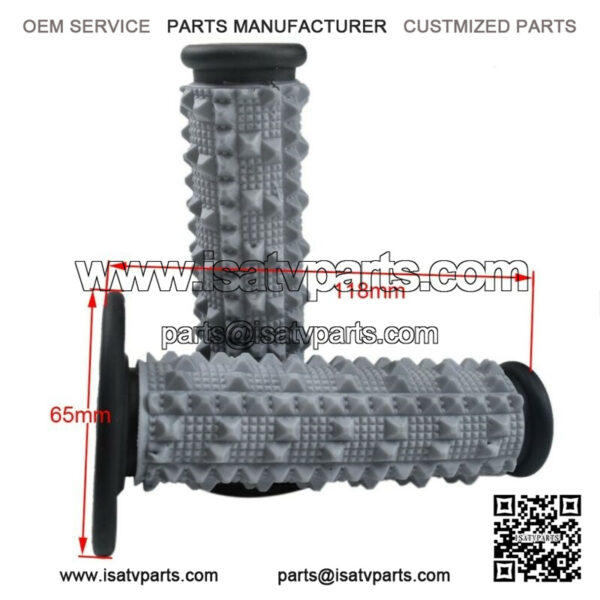 7/8" 22mm ATV Handle Bar + Grips + Clamp Mount Adapter Riser Dirt Bike 110-125CC - Image 3