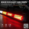 36" COB LED Chase Strobe Light Bar, Offroad Safety Flashing Rear Lightbar w/ Brake, Reverse and Turn Signal Light for UTV, ATV, Polaris RZR, Maverick X3, Yamaha, Quad, Jeep - RRYWWYRR - Image 3