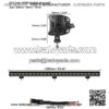 6D Lens 53 Inch 240W Single Row Led Light Bar for Car ATV Trailer 4WD SUV Trucks Cherokee xj Wrangler 4x4 Offroad Flood Beam Driving Bars Lights - Image 2