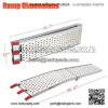 Folding Truck Ramps, gardhom 1500 lbs Aluminum Loading 1Pair for ATV Lawn Mower Trailer Pickup - Image 2