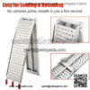 Folding Truck Ramps, gardhom 1500 lbs Aluminum Loading 1Pair for ATV Lawn Mower Trailer Pickup - Image 3