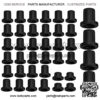 Heavy Duty HDPE A-Arm/Control Arm Bushing Kit for OE Arms for Polaris RZR 900/900 4/900 S (2015 ONLY) - Front and Rear - Much Stronger Than Stock! - Image 4