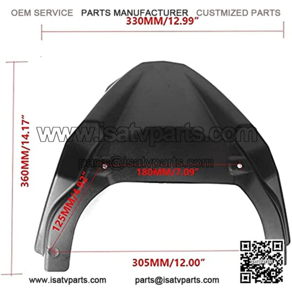 Hdsjakl Protective Cover ABS Front Wheel Mudguard Beak Nose Cone Extension Cover Extender Cowl for Yamaha Mt-09 Mt09 Tracer Fj-09 Fj09 2015-2017 - Image 2