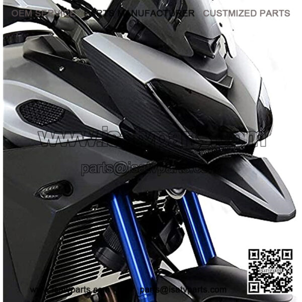 Hdsjakl Protective Cover ABS Front Wheel Mudguard Beak Nose Cone Extension Cover Extender Cowl for Yamaha Mt-09 Mt09 Tracer Fj-09 Fj09 2015-2017 - Image 4