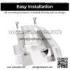 ATV Swing Arm Skid Plate Guard Compatible with Raptor 700/700R 2006-2019 - Image 3