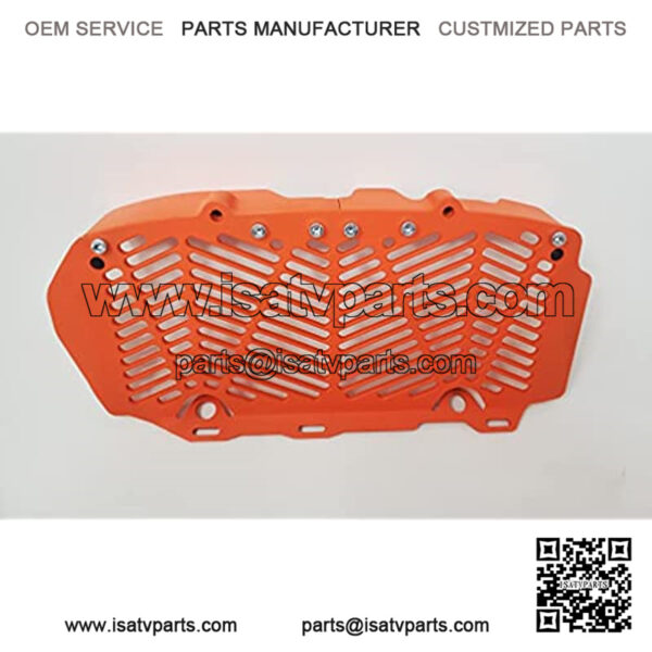 Engineering Billet Radiator Guards Compatible for 2016-2021 KTM/Husqvarna Custom Colors (Orange) - Image 2