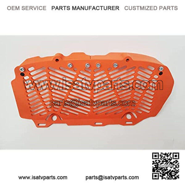 Engineering Billet Radiator Guards Compatible for 2016-2021 KTM/Husqvarna Custom Colors (Orange) - Image 3