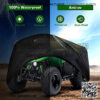 ATV Cover Waterproof Heavy Duty 4 Wheeler Cover Quad Cover All Season Weather Proof Outdoor UV Protection for Polaris Kawasaki Yamaha Suzuki Honda (Black XXLarge) - Image 5