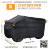 ATV Cover Waterproof Heavy Duty,Oxford Material Protects 4 Wheels from Snow, rain or Sun for Polaris Sportsman Yamaha Grizzly Honda Fourtrax,up to 82.68x47.24x45.28inch - Image 2