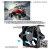 Acouto Motorcycle Radiator Fan Electric Engine Cooling Fan 12V ATV Cooling Fan Radiator Universal for Motorcycle ATV Go Kart Quad 150-250cc - Image 3