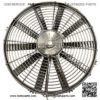 30102120 16" Puller Fan 12 VOLT High Performance Straight Blade 1918 cfm VA18-AP70/LL-86A - Image 2