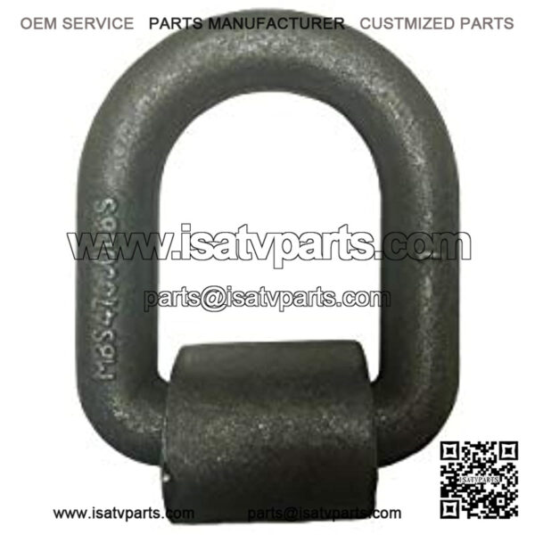 Mega Cargo Control 1" Long Type Weld-On D Rings (10-Pack) | Heavy-Duty Forged Steel Tie Down Anchor w/Bracket for Flatbed Trucks & Trailers WLL: 15,000 - Image 2
