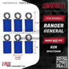 ATV Anchors to fit Polaris Ranger & General Lock & Ride - ATV Tie Down Anchors Set of 6 - OEM Quality Fit ATV Lock and Ride Accessories - Patented Design - Will NOT FIT RZR - Image 2