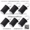 6pcs 1" ATV Anchors,Tie Down Anchors Compatible with ATV Lock and Ride,Polaris 900 1000 XP Turbo,Sportsman and ACE(Black)