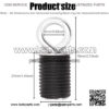 6pcs 1" ATV Anchors,Tie Down Anchors Compatible with ATV Lock and Ride,Polaris 900 1000 XP Turbo,Sportsman and ACE(Black) - Image 5
