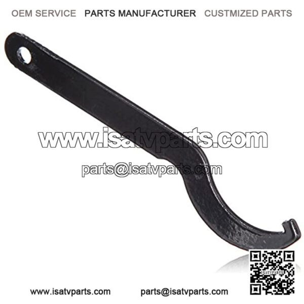 2Pcs 6.1" Universal Shock Absorber Pre Load Spanner Wrench Tool for Motorcycle ATV Snowmobile Dirt Bike Kawasaki Yamaha Honda (Black) - Image 3