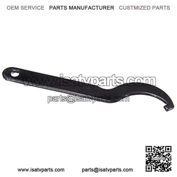 2Pcs 6.1" Universal Shock Absorber Pre Load Spanner Wrench Tool for Motorcycle ATV Snowmobile Dirt Bike Kawasaki Yamaha Honda (Black) - Image 4
