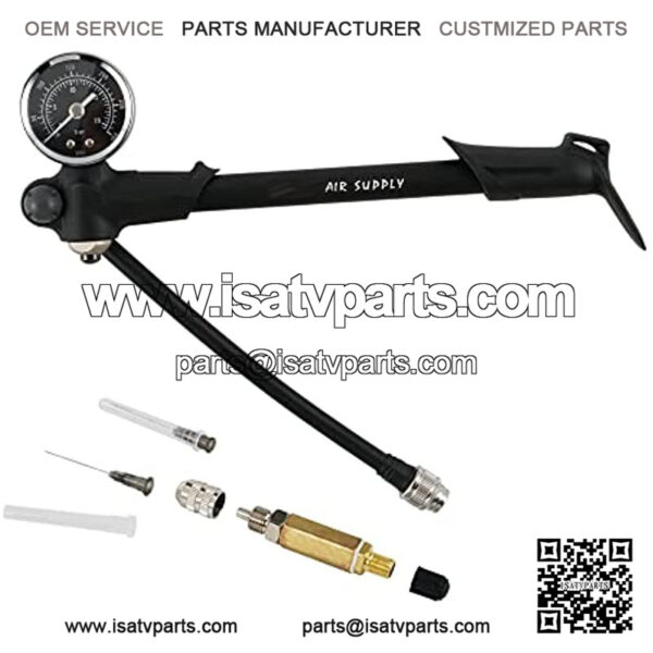 300 psi Air Shock Fork Pump with Rubber Handle Nitrogen Needle Fill Tools Kit Compatible with ATV UTV Motorcycle,Road Classic EFI FLHRCI,Street Glide FLHX,Road Glide
