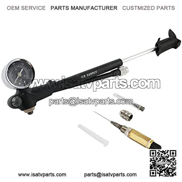 300 psi Air Shock Fork Pump with Rubber Handle Nitrogen Needle Fill Tools Kit Compatible with ATV UTV Motorcycle,Road Classic EFI FLHRCI,Street Glide FLHX,Road Glide - Image 2