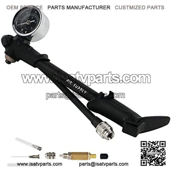 300 psi Air Shock Fork Pump with Rubber Handle Nitrogen Needle Fill Tools Kit Compatible with ATV UTV Motorcycle,Road Classic EFI FLHRCI,Street Glide FLHX,Road Glide - Image 3