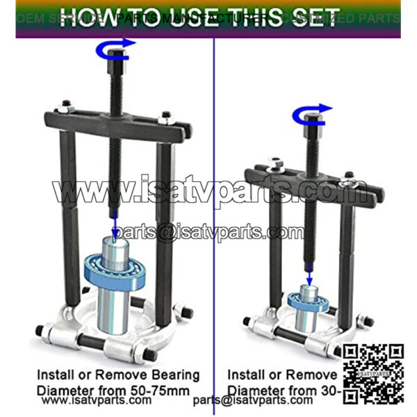 Bearing Pullers Set 5 Ton Capacity, Bearing Separator Kit - Image 4