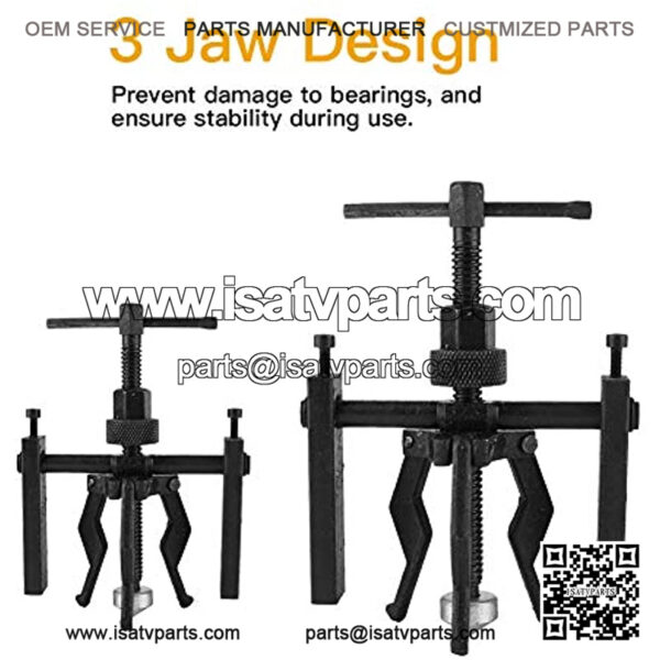 Bearing Puller Gear Extractor, 3-Jaw Gear Puller Tool Kit Automotive Bearings Extractor - Image 2