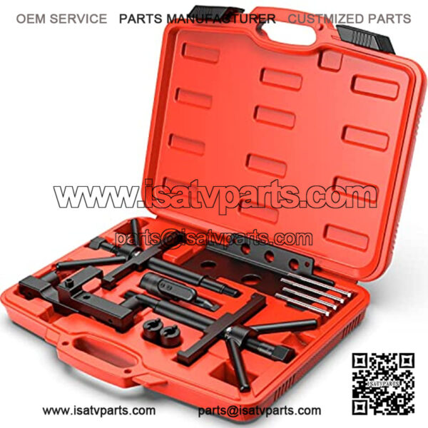 Camshaft Crankshaft Alignment Timing Locking Tool Compatible with VOLVO Models 850 960 S40 S70 and S90 Heavy Duty Steel Construction-13 Pieces - Image 2