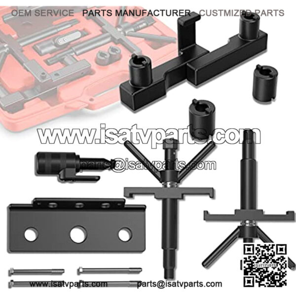 Camshaft Crankshaft Alignment Timing Locking Tool Compatible with VOLVO Models 850 960 S40 S70 and S90 Heavy Duty Steel Construction-13 Pieces - Image 3