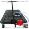Low Profile Oil Drain Pan Portable 17 Gallon for Truck Car with Pump 8' Hose - Image 2