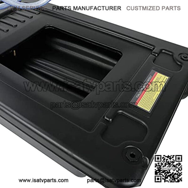 Low Profile Oil Drain Pan Portable 17 Gallon for Truck Car with Pump 8' Hose - Image 5