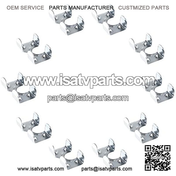 Heavy Duty Zinc Plated Double Rope Clamps Fits 3/8-inch, 1/2-inch, 5/8-inch and 1/4-inch Ropes Cords ?C Multiple Pack Sizes Available