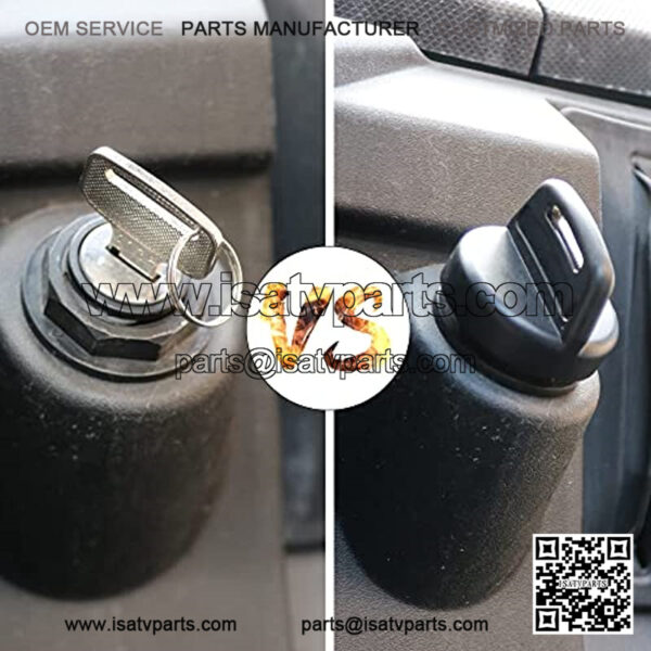 Ignition Key Switch Cover for Polaris Ranger, Brutus, RZR, General, ACE, Sportsman, Scrambler, Trail Boss, Trail Blazer, Magnum, Xpress, Sport 5433534 UTV ATV Key Ignition Covers Caps - Image 2