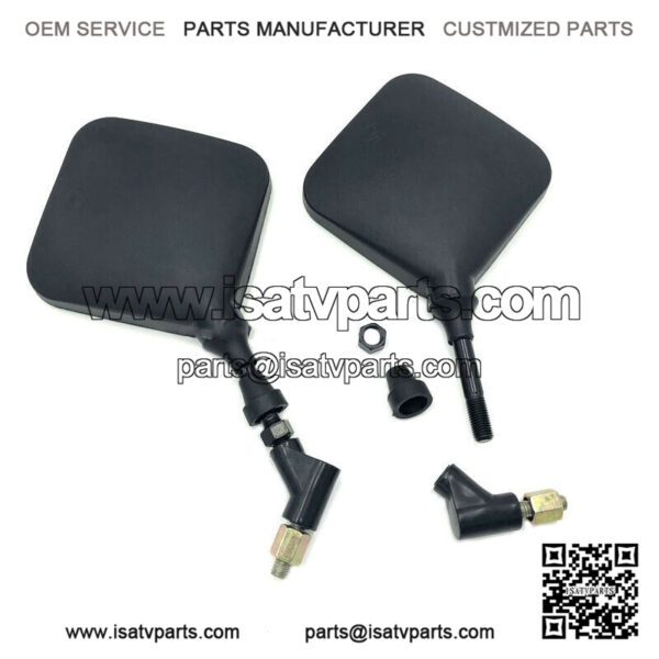 Motorcycle ATV PP shell 8MM Handle Bar End Rearview Mirrors Motorbike Universal - Image 3