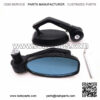 Motorcycle ATV Scooter 7/8" 22mm Handle Bar End Rearview Side Mirrors Aluminum - Image 5