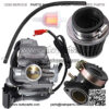 GY6 150cc Carburetor 26mm for 157QMJ 1P57QMJ Engine Scooters Moped ATV Go Kart Kazuma Baja Eagle w/Air Fuel Filter Intake Manifold
