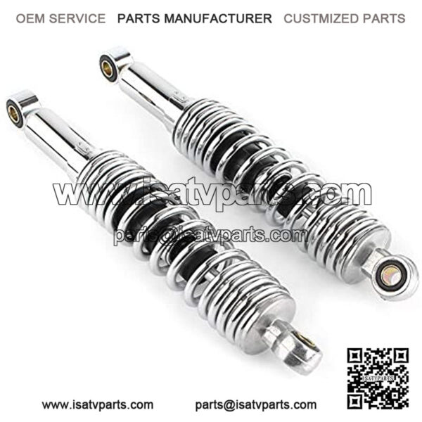 12.5" 320MM Motorcycle Rear Shock Absorbers Suspension Universal Fits Dirt bike Gokart ATV Quad, Chrome - Image 2