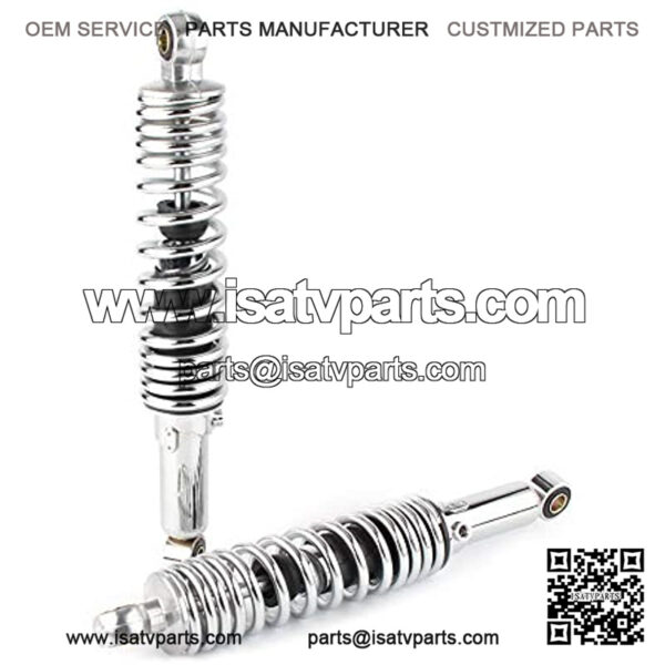 12.5" 320MM Motorcycle Rear Shock Absorbers Suspension Universal Fits Dirt bike Gokart ATV Quad, Chrome - Image 4