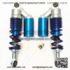 340mm Motorcycle Air Shock Absorbers Universal Fit for Honda Suzuki Kawasaki ATV Go Kart Quad Dirt Sport Bike (Blue)
