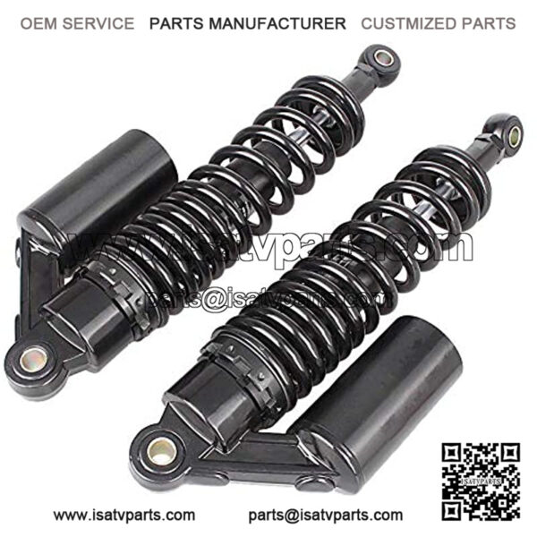Soosee One Pair 320mm Universal Motorcycle Air Shock Absorbers Fit For ATV Go Kart Quad Dirt Sport Bikes (black) - Image 3