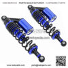 340 mm Universal Motorcycle Air Shock Absorber Rear Suspension Adjustable Air Shock Absorber,for Honda Yamaha Kawasaki Suzuki ATV Go Kart Quad Dirt Sport Bikes A Pairs(Blue)