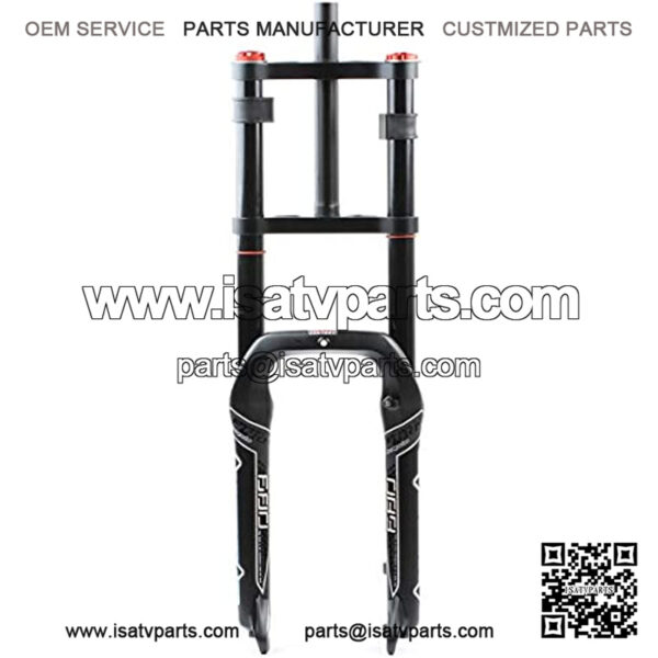 Snowmobile/ATV Fat Fork Air/Oil Suspension Fork Double Shoulder Front Fork 204.0 Fork Width 135MM 1-1/8" Shoulder Control Travel 140MM QR (Color : Air)