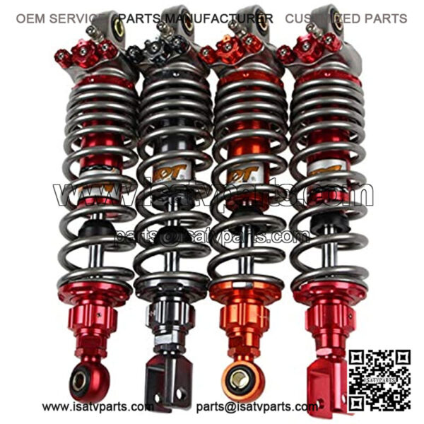Spring Assemblies Motorcycle Rear Shock 320mm Motorcycle Shock Absorber Modified Built-in Air Bag Rear Shock Rear Suspension Refit Fit ATV Dirt Bike Scooter (Color : Red Round) - Image 3