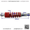 Pair 290mm 11 7/16" Rear Shock Absorber Suspension Sensa-Trac Load 700LBS for Quad ATV Go Kart Buggy - Image 2