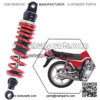 Air Shock Absorber, 330mm Motorcycle Rear Shock Absorbers Suspension for Dirt Bike Motorcycle ATV Motor Scooter - Image 5