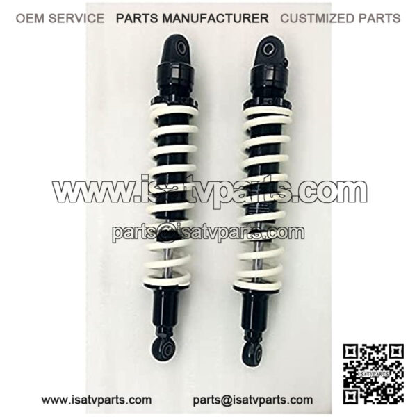 Suspension Shock 9mm Spring 400mm Rear Suspension Shock Absorber for ATV Quad Gokat Replace Motorcycle White+Gold for Bike ??car